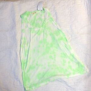 NWT Sundry Pop of Lime Tie Dye Raceback Tank size 1